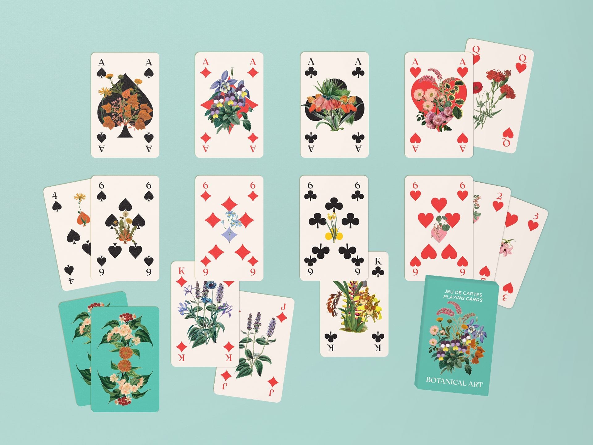 Mini Jeu de Cartes - Botanical Art