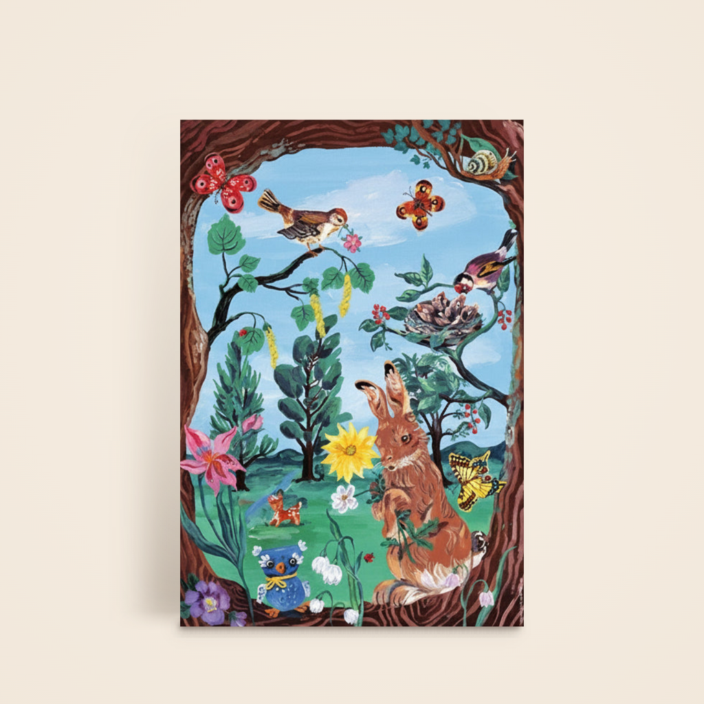 Affiche Au bois par Nathalie Lété