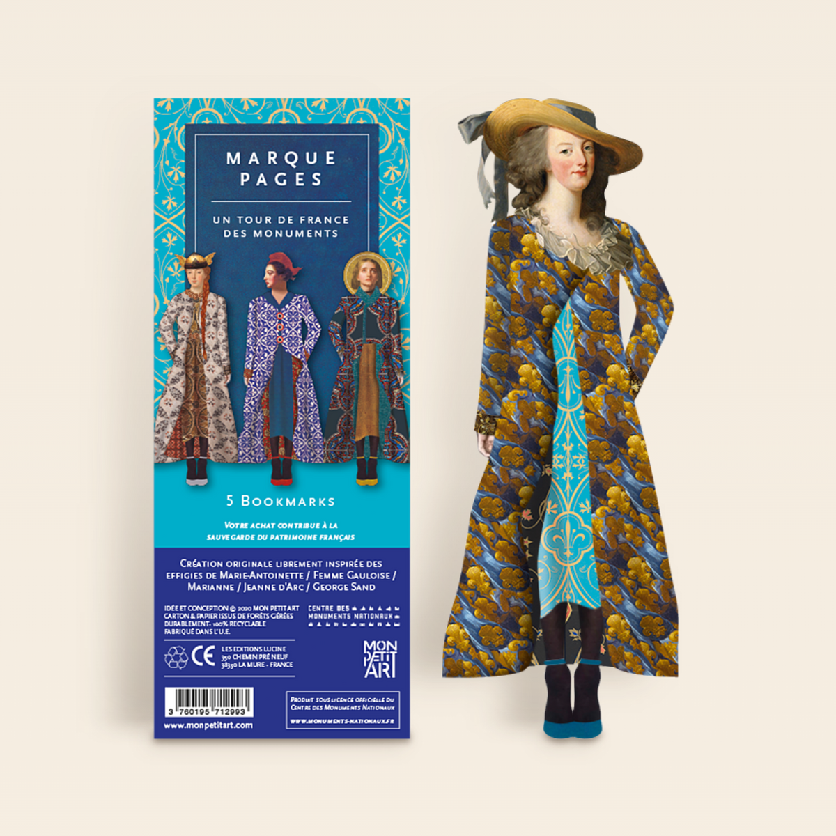 Marque-pages Femmes Tour de France des monuments par Mon Petit Art