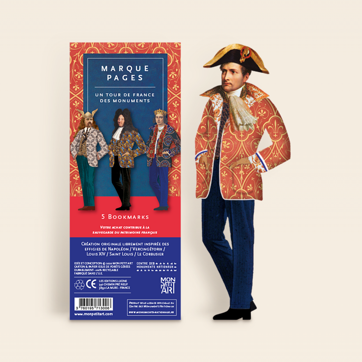 Marque-pages Hommes Tour de France des monuments par Mon Petit Art