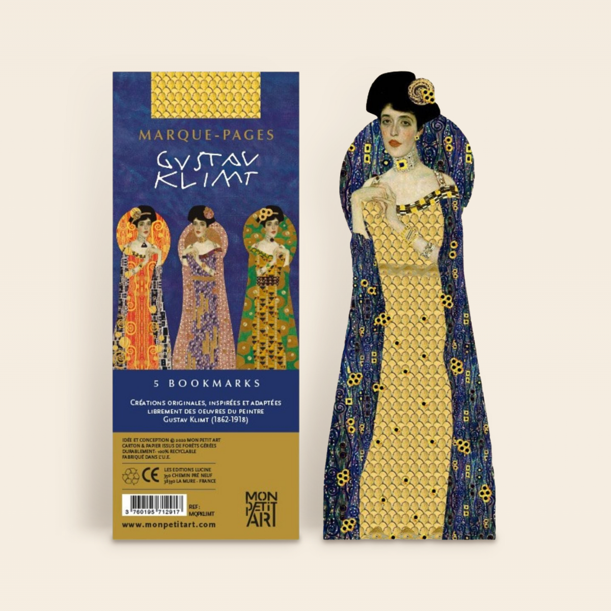 Marque-pages Klimt Adele par Mon Petit Art