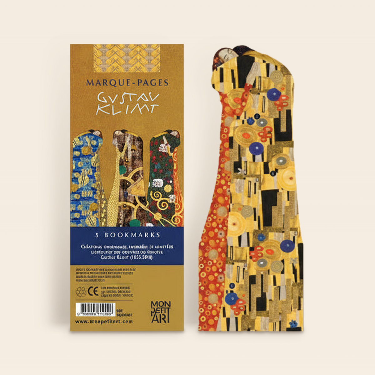 Marque-pages Klimt Le Baiser par Mon Petit Art