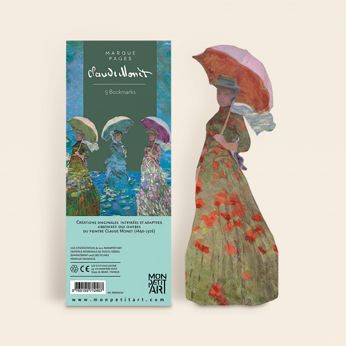 Marque-pages Claude Monet Femme à l'ombrelle par Mon Petit Art