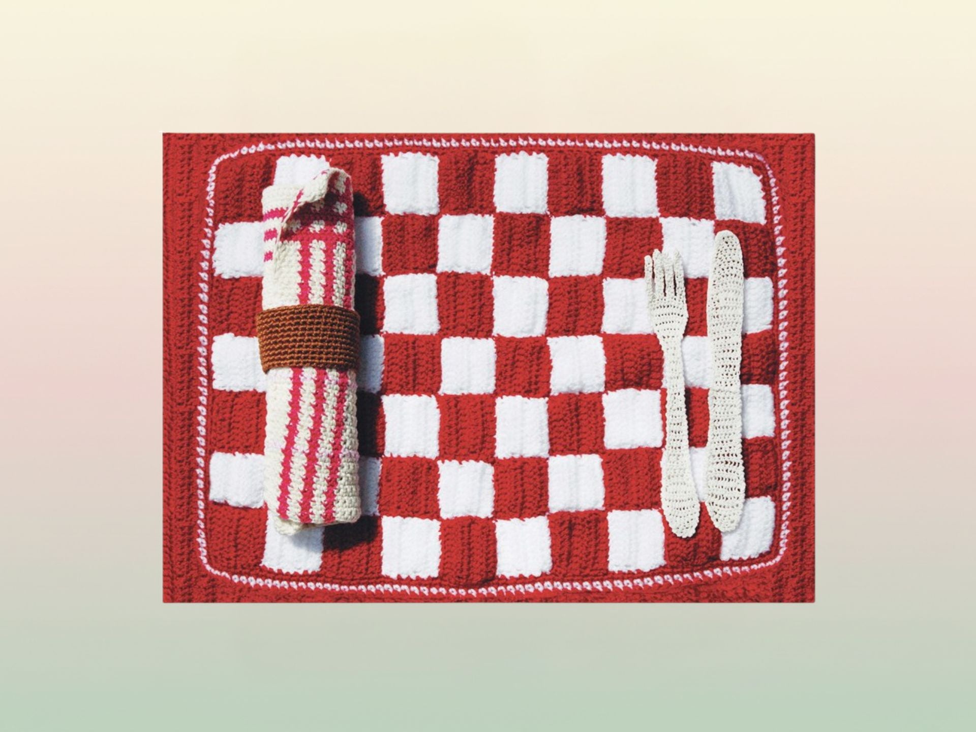 4 sets de table - Trompe l'oeil