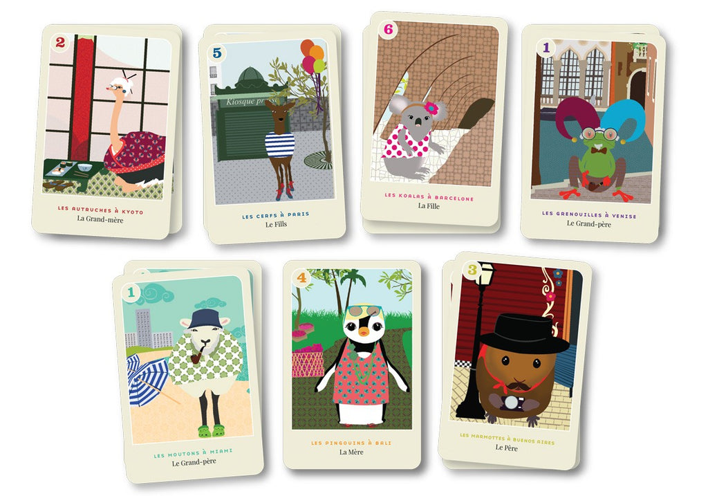 JEU DE 7 FAMILLES - Les Touristes