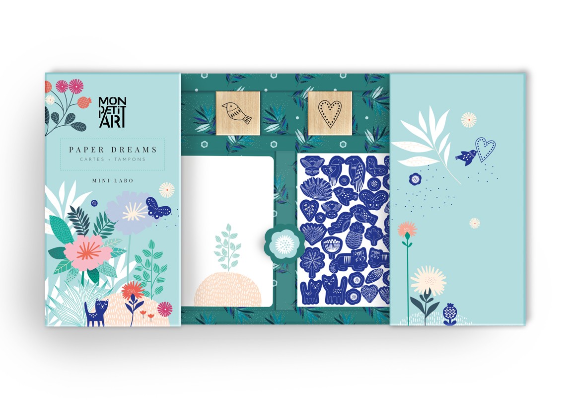 Coffret Créatif - Paper Dreams - Cartes & Tampons