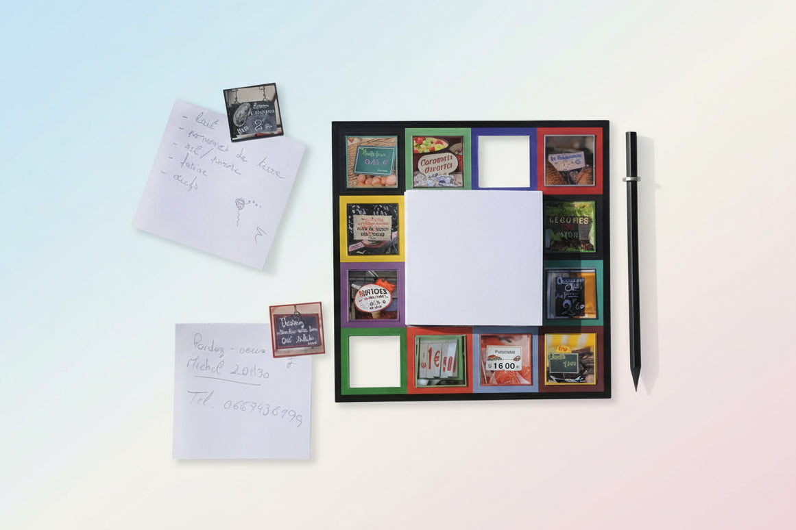 Bloc-notes magnétique - Au marché