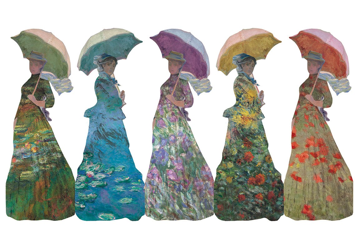 Marque-pages Femme à l'ombrelle  - C. Monet