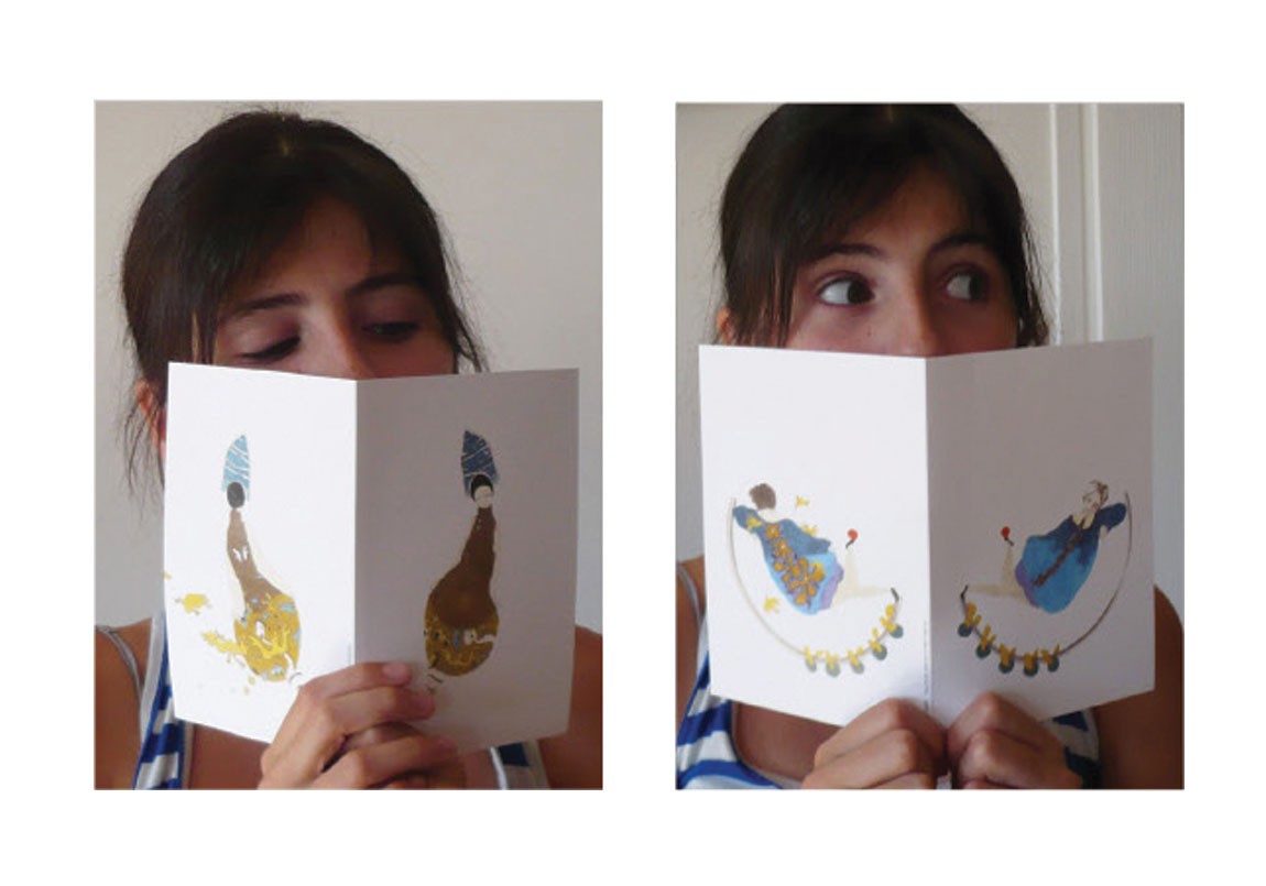 Set of 5 double cards - "Fairy Tales"