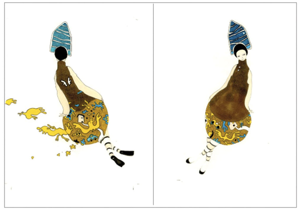 Set de 5 cartes doubles- "Féeries"