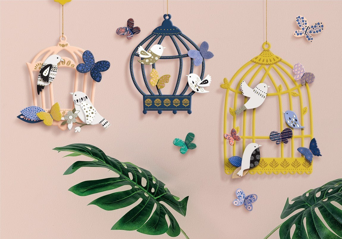 Coffret Créatif DIY - Mobile "Bird House by Mini Labo"