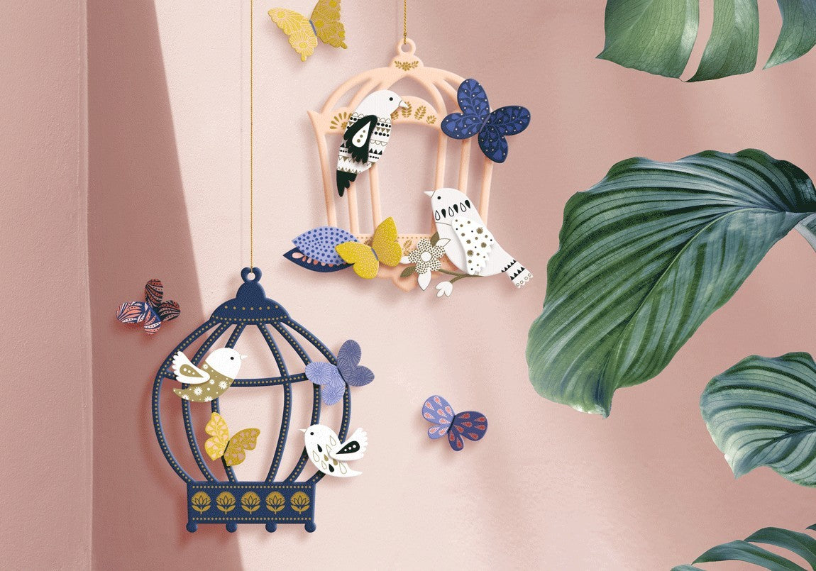 Coffret Créatif DIY - Mobile "Bird House by Mini Labo"