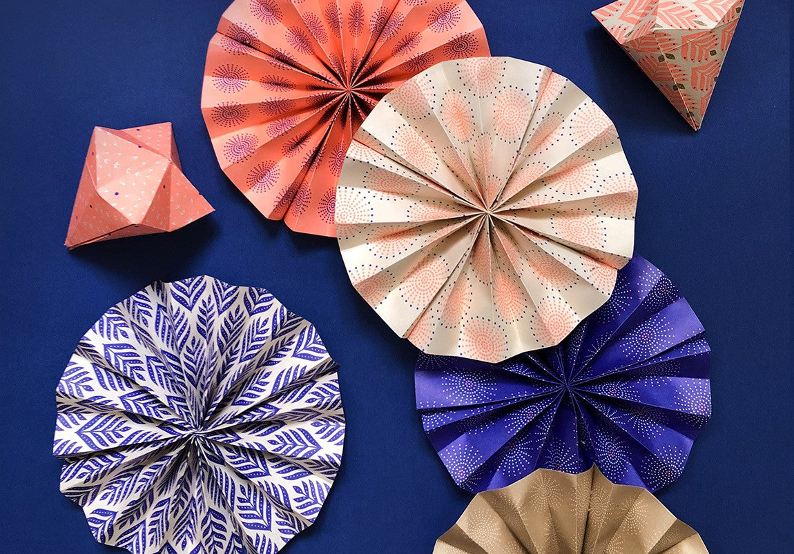 Coffret origami violet