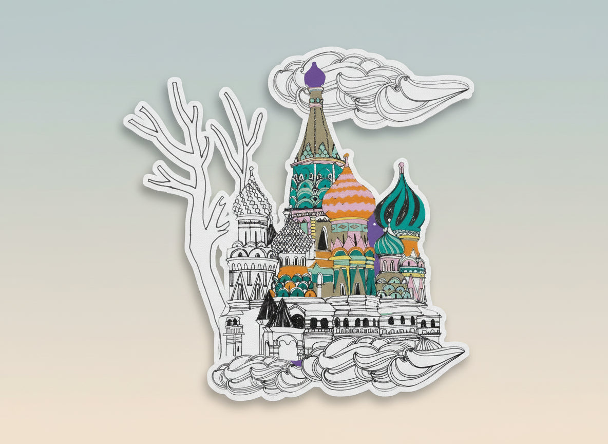 Moscou à colorier - 3D Color City