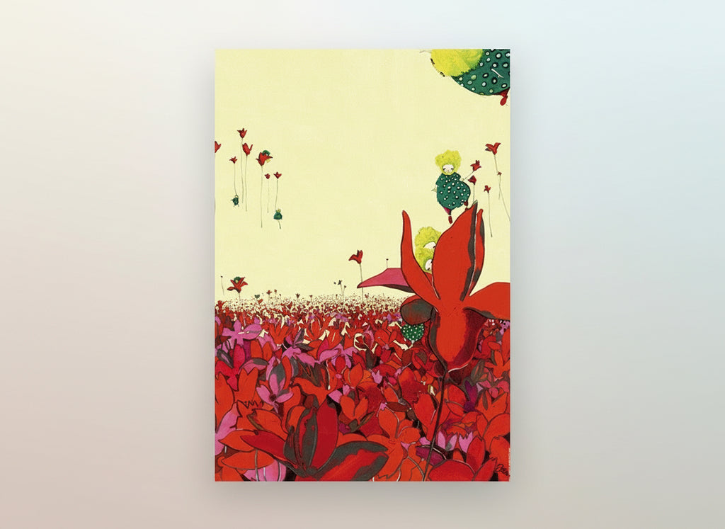 Affiche - Champ fleuri