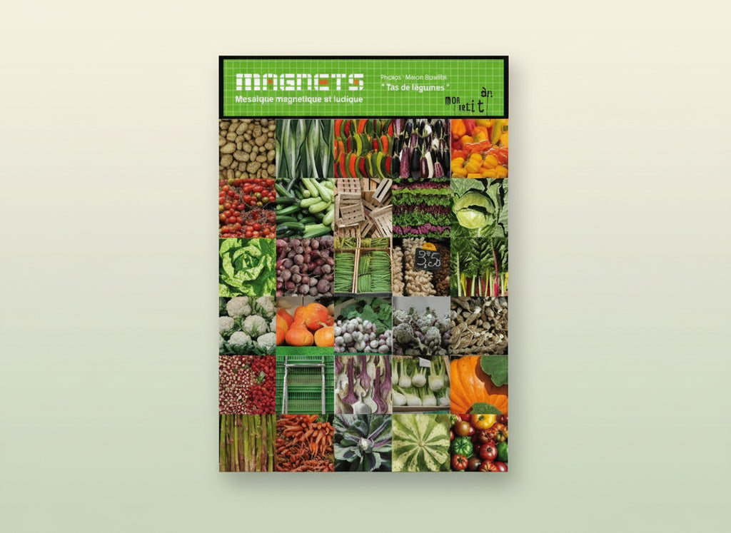 Mosaïques magnétiques - Carrés de légumes