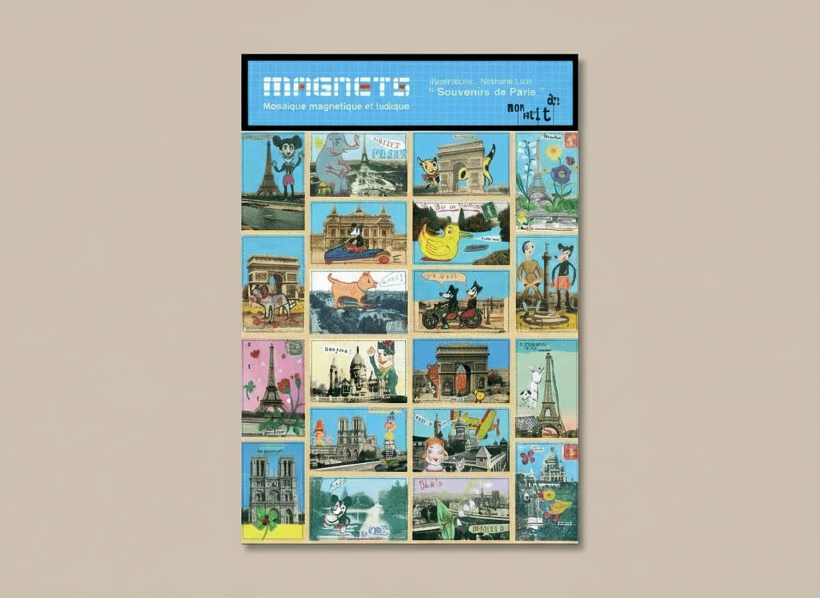Mosaïques magnétiques - Souvenirs de Paris
