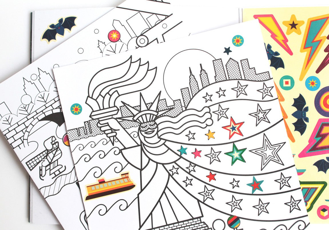 New York à colorier - Coloriage City Tour