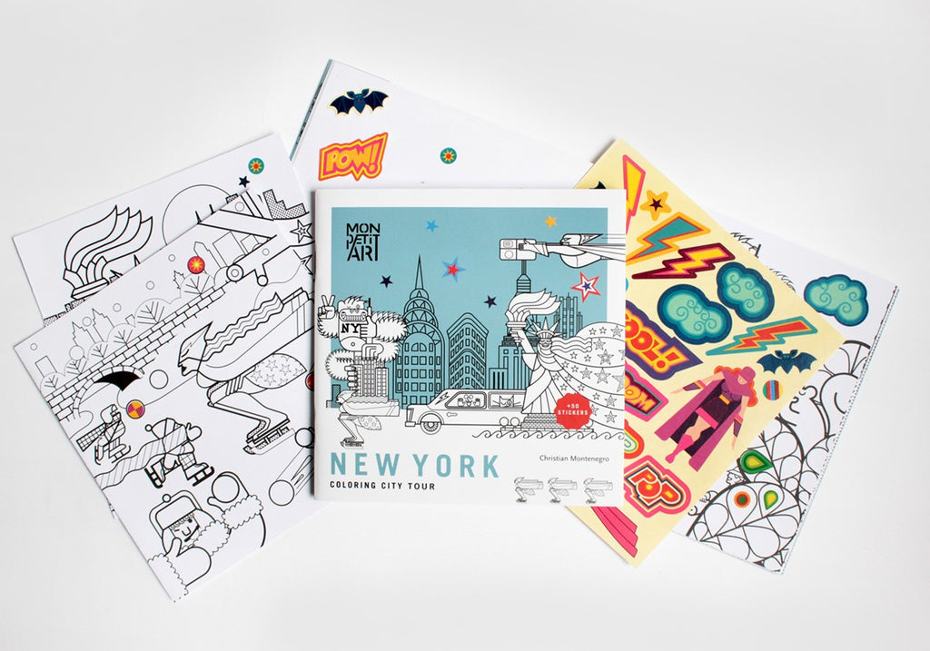 New York à colorier - Coloriage City Tour