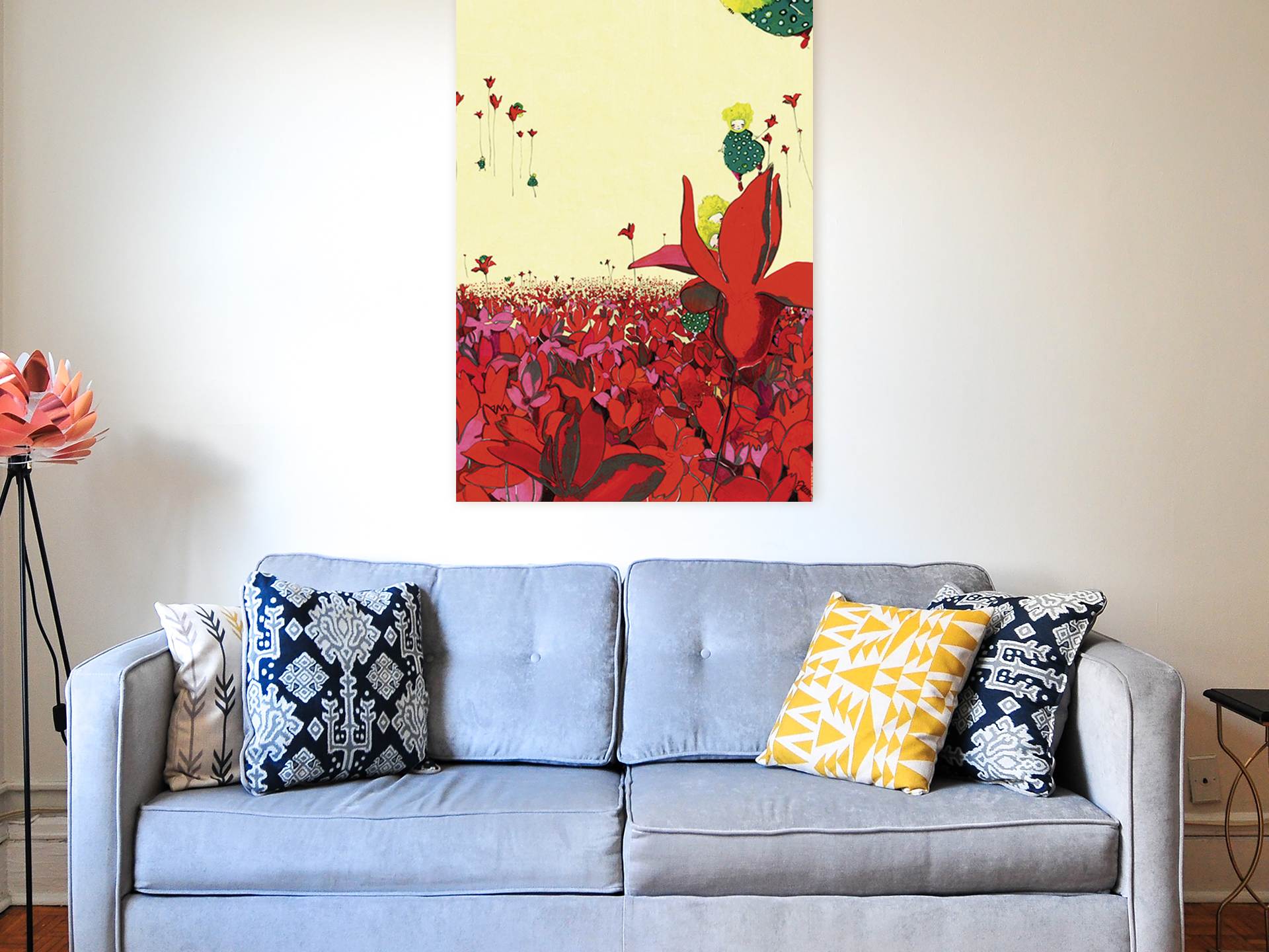 Affiche - Champ fleuri